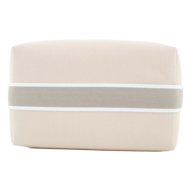 愛馬仕 (HERMES) Bride-à-Brac GM 100% 純棉 H Logo Sellier 連結手提包/手拿包，象牙色，法國製造，女士款-2