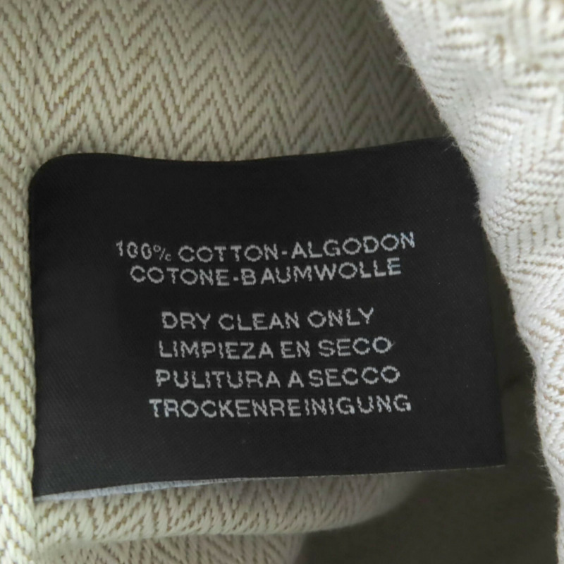 愛馬仕 (HERMES) Bride-à-Brac GM 100% 純棉 H Logo Sellier 連結手提包/手拿包，象牙色，法國製造，女士款-11