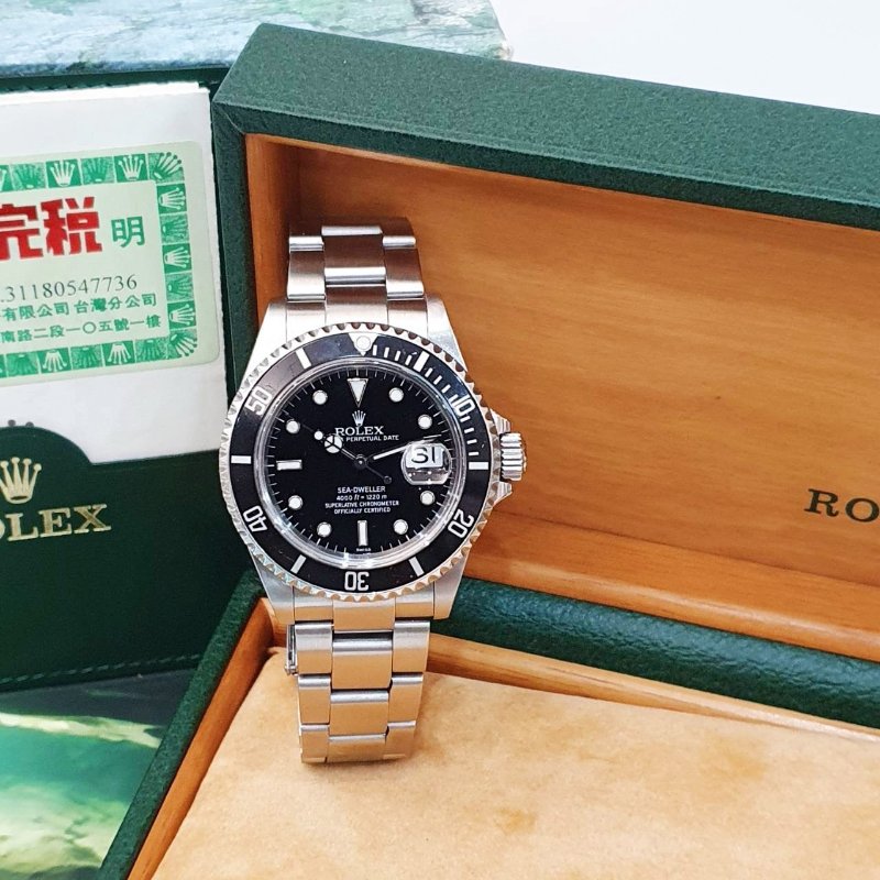 【大眾名錶】ROLEX 勞力士 16600 Sea Dweller 鋁圈 海使 台灣AD全配件 大眾名表B1223-3
