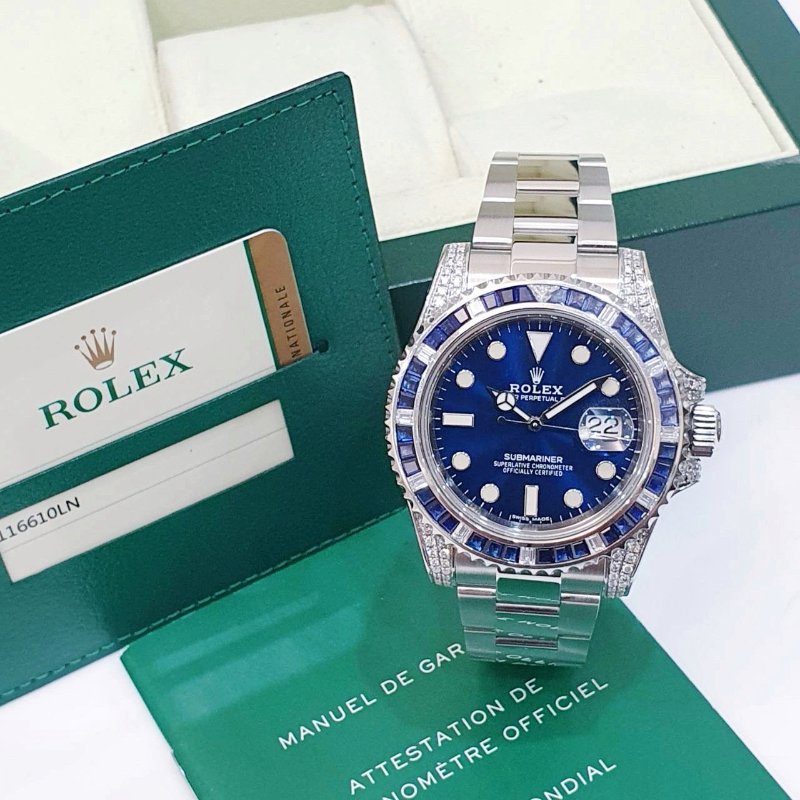 【大眾名錶】ROLEX勞力士 116610LN改116659SABR 精鑲藍寶石圈/鑽腳 渣男款 2015/04卡 大眾名錶B1224-1