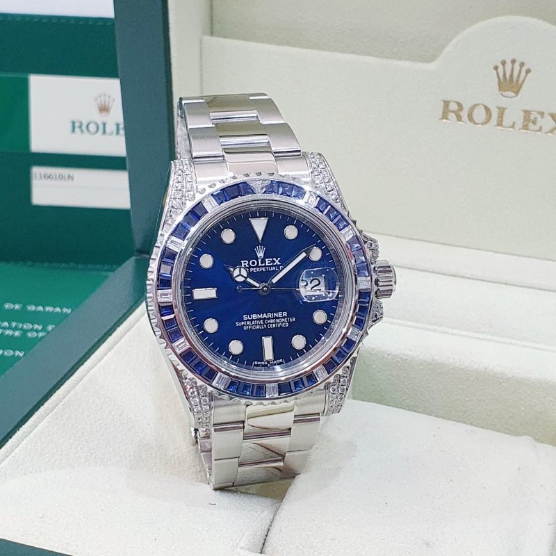 【大眾名錶】ROLEX勞力士 116610LN改116659SABR 精鑲藍寶石圈/鑽腳 渣男款 2015/04卡 大眾名錶B1224-3