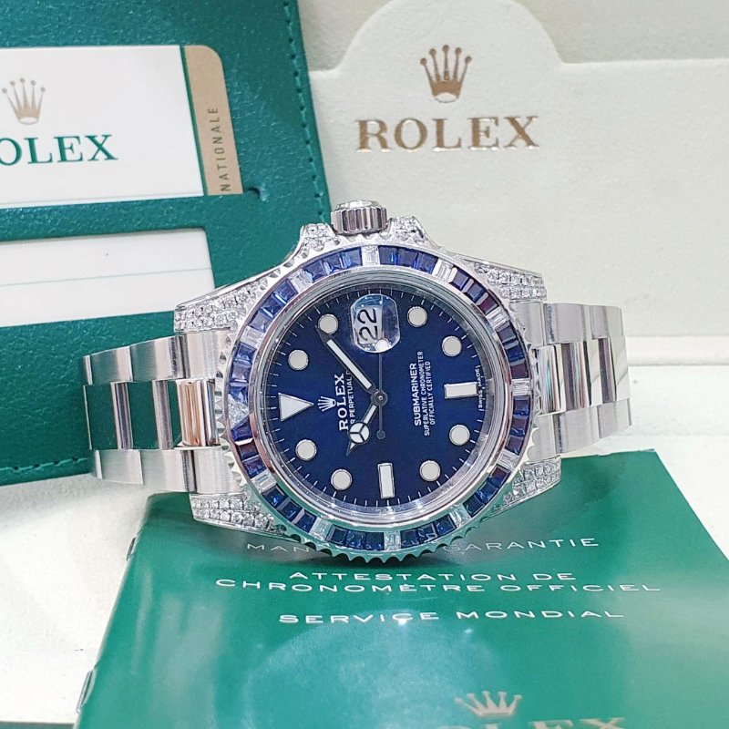【大眾名錶】ROLEX勞力士 116610LN改116659SABR 精鑲藍寶石圈/鑽腳 渣男款 2015/04卡 大眾名錶B1224-4
