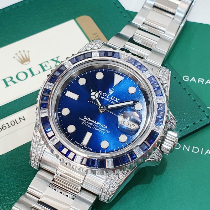 【大眾名錶】ROLEX勞力士 116610LN改116659SABR 精鑲藍寶石圈/鑽腳 渣男款 2015/04卡 大眾名錶B1224-8