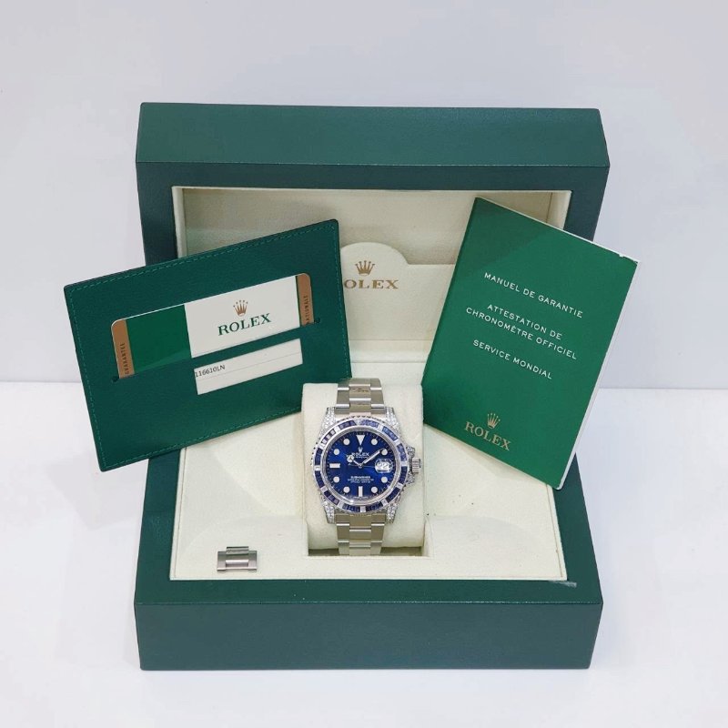 【大眾名錶】ROLEX勞力士 116610LN改116659SABR 精鑲藍寶石圈/鑽腳 渣男款 2015/04卡 大眾名錶B1224-9