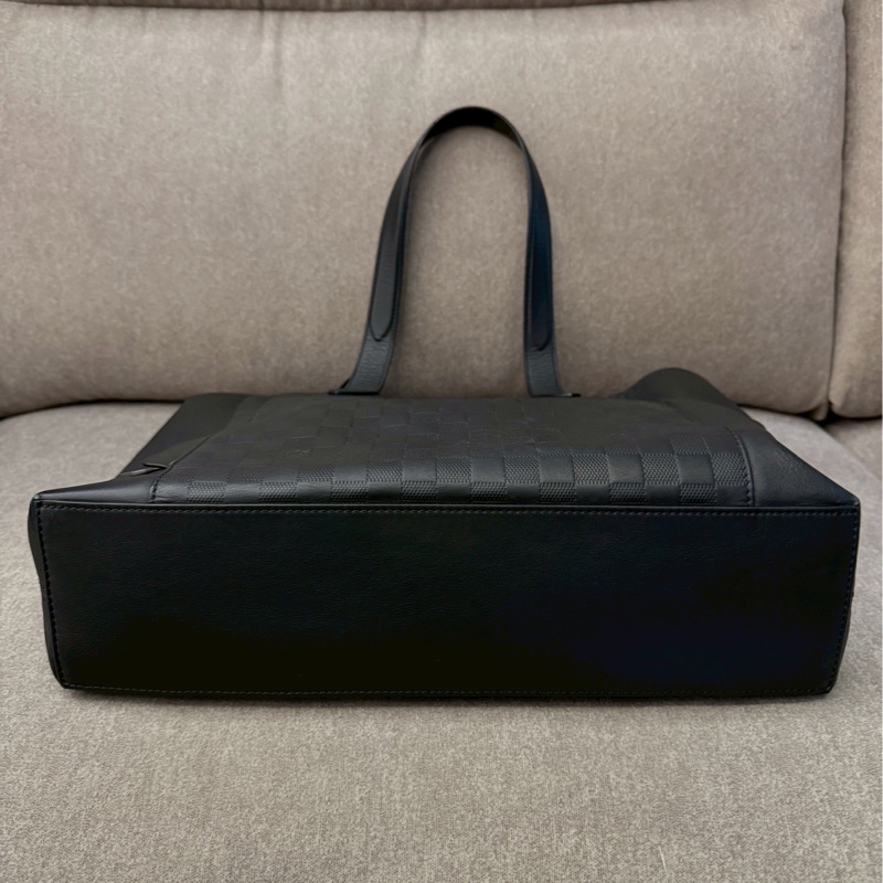 LV新款黑棋盤大手提-3