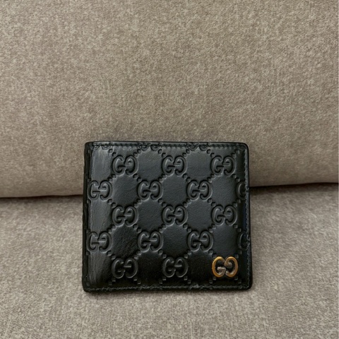 GUCCI黑色零錢袋短夾