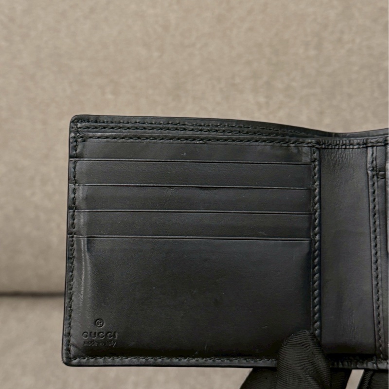 GUCCI黑色零錢袋短夾-2