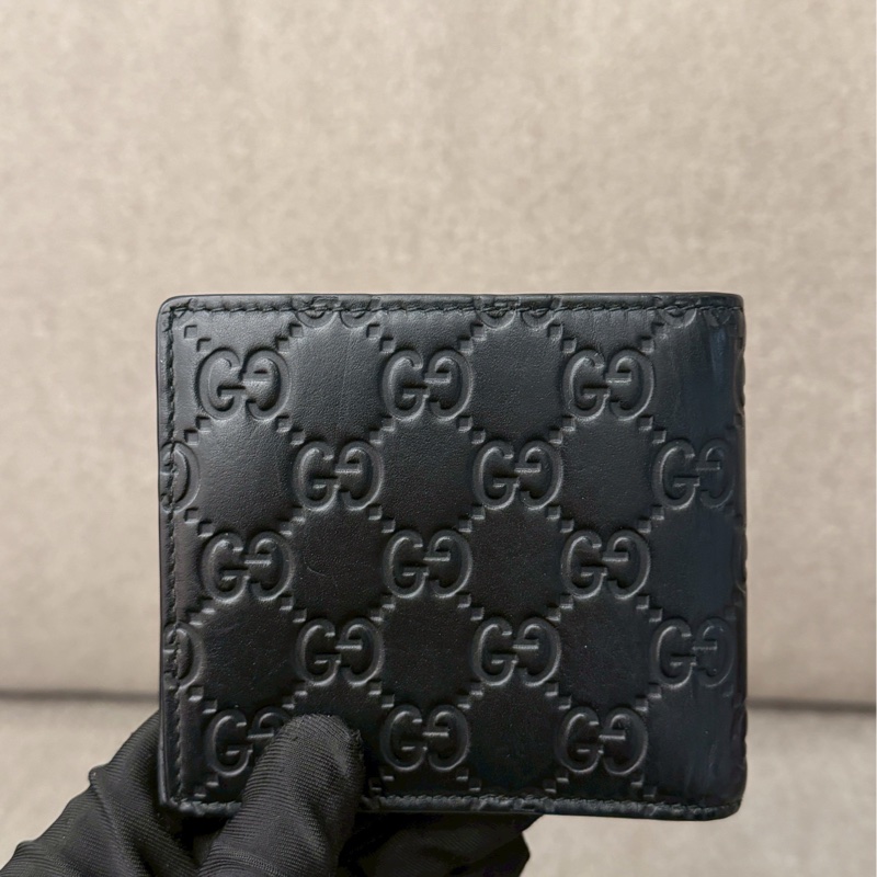 GUCCI黑色零錢袋短夾-4