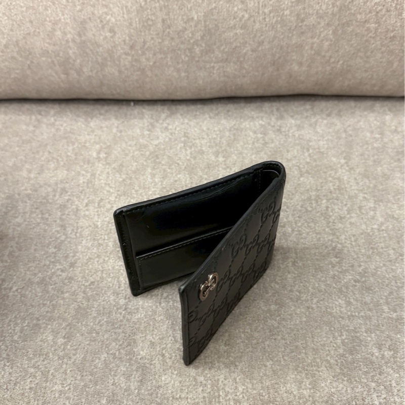 GUCCI黑色零錢袋短夾-9