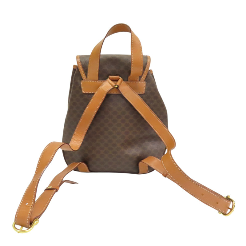 棕色 PVC塗層帆布 Macadam 後背包【CELINE 賽琳】-1