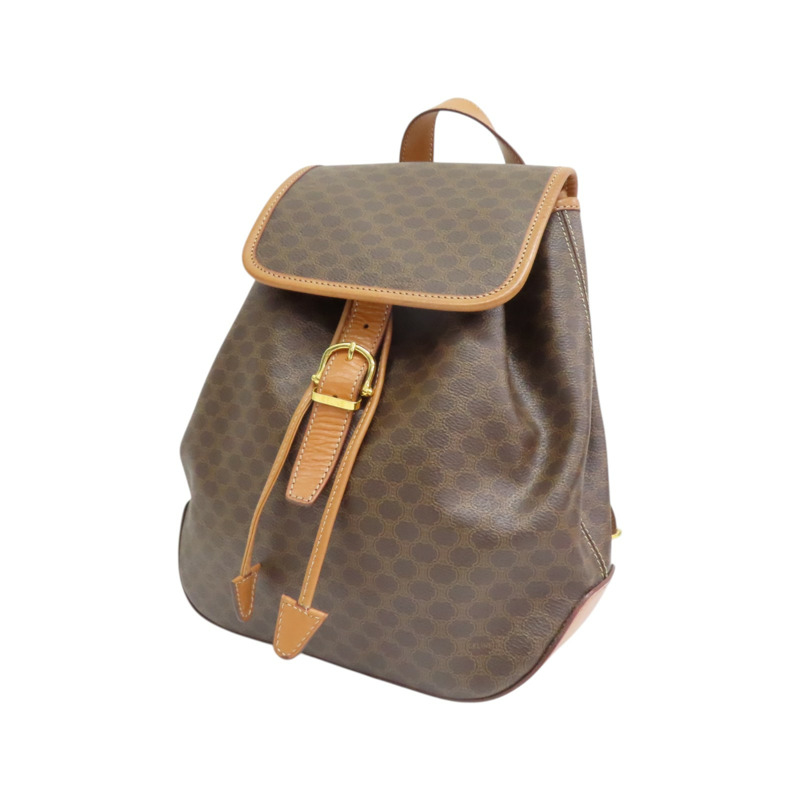 棕色 PVC塗層帆布 Macadam 後背包【CELINE 賽琳】-2