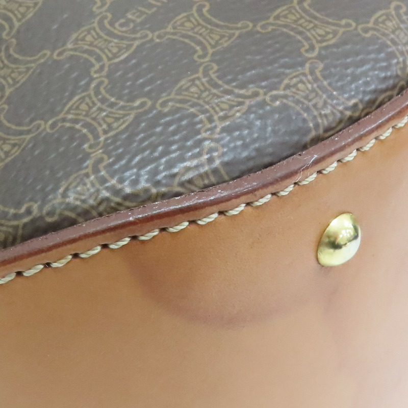 棕色 PVC塗層帆布 Macadam 後背包【CELINE 賽琳】-10