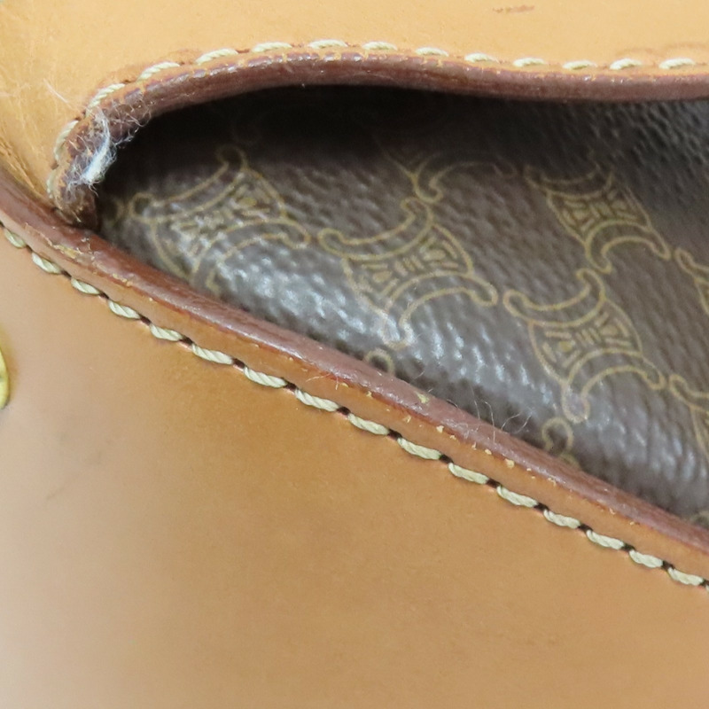 棕色 PVC塗層帆布 Macadam 後背包【CELINE 賽琳】-11