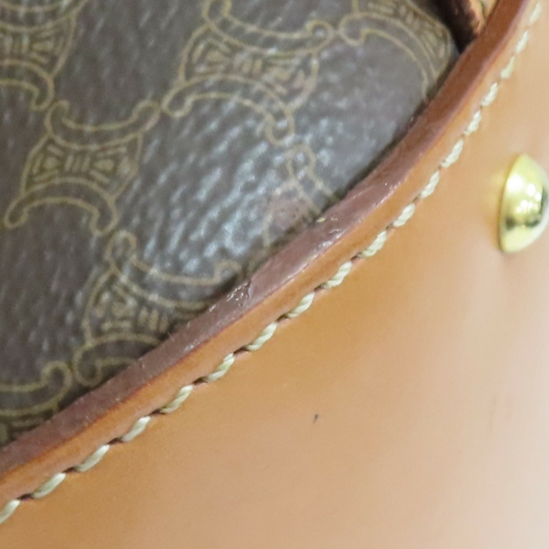 棕色 PVC塗層帆布 Macadam 後背包【CELINE 賽琳】-12