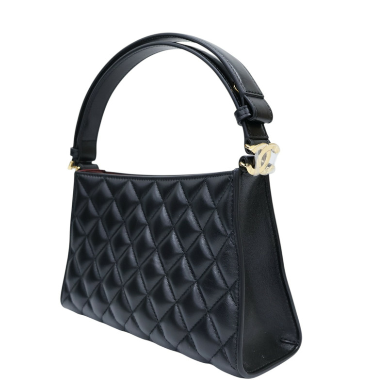 黑色 菱格紋 羊皮 26X 肩背包【CHANEL 香奈兒】 AS6045-2