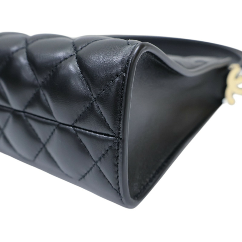 黑色 菱格紋 羊皮 26X 肩背包【CHANEL 香奈兒】 AS6045-9