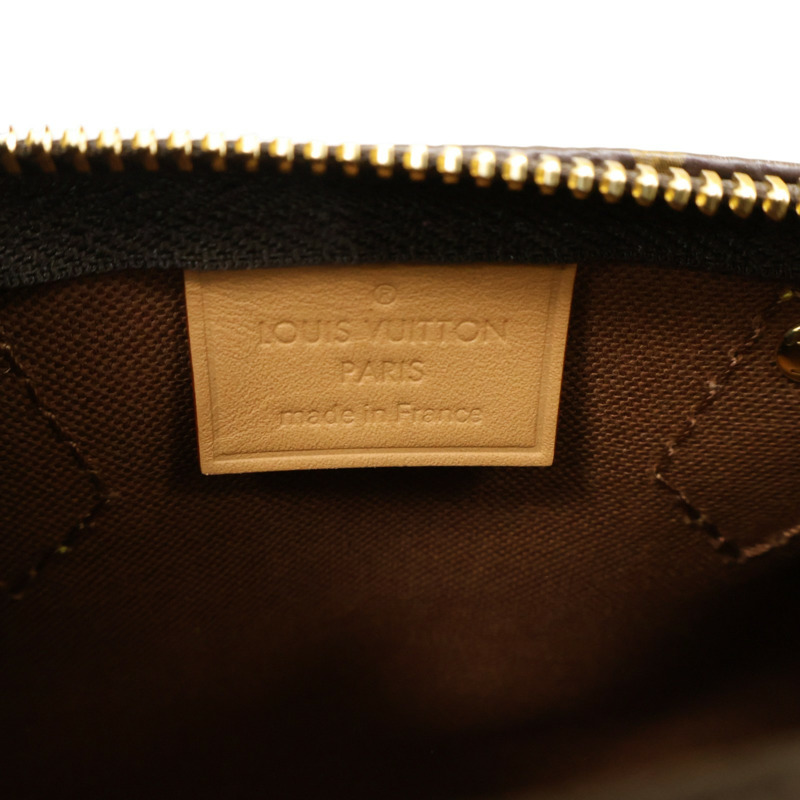 棕色 原花帆布 Nano Speedy 肩背包【LOUIS VUITTON LV 路易威登】 M81085-6