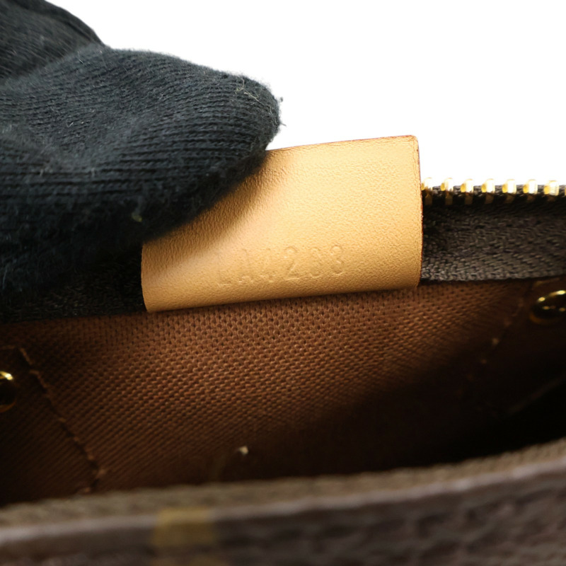 棕色 原花帆布 Nano Speedy 肩背包【LOUIS VUITTON LV 路易威登】 M81085-7