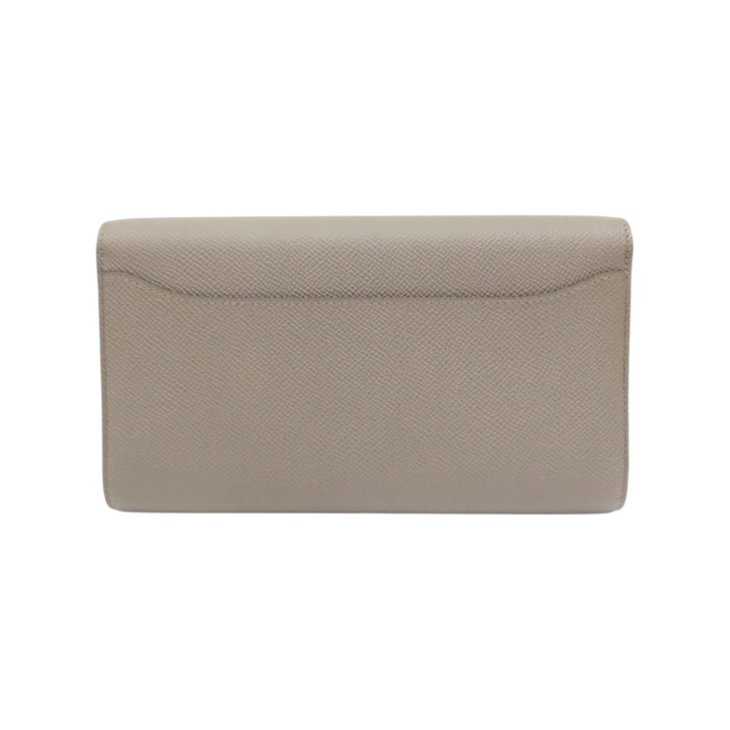 錫器灰 Epsom牛皮 Constance To Go Wallet 肩背包 K刻 銀扣【HERMES 愛馬仕】 H080125CK8F-1