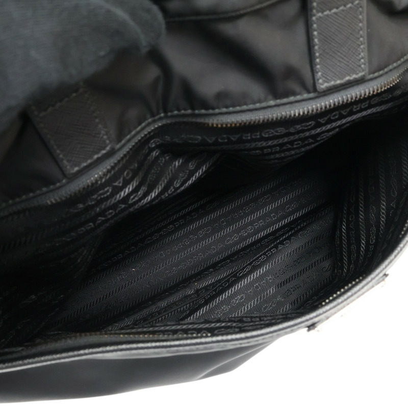 黑色 尼龍 兩用包【PRADA 普拉達】-7