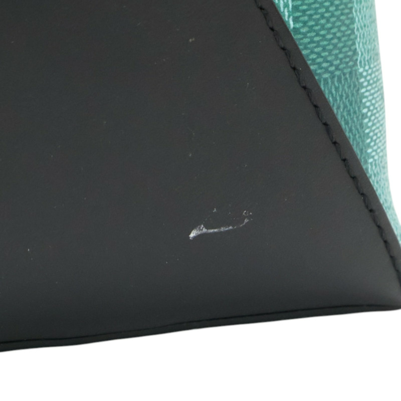 綠色 棋盤Stripe帆布 Weekend Tote 兩用包【LOUIS VUITTON LV 路易威登】 M59919-13