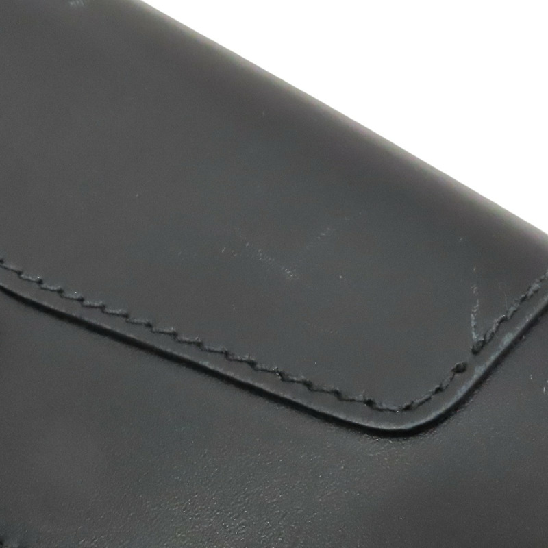 黑/綠色 牛皮 Serpenti Forever 扣式中夾 294606【BVLGARI 寶格麗】 294606-16