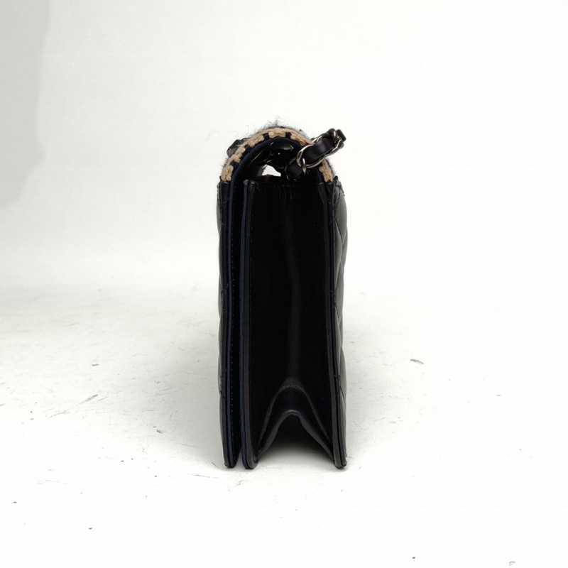 CHANEL 拼色牛皮21開銀扣季節款ballerine翻蓋鏈條包-1