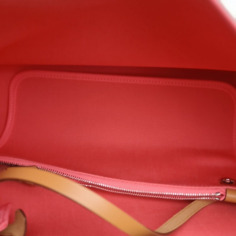 HERMES Herbag31新唇膏粉帆布/牛皮A刻銀扣-5