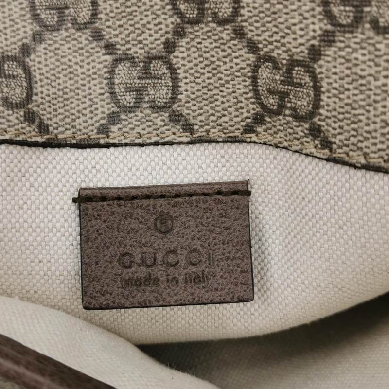 Gucci Neo Vintage牛皮GG老花虎頭Logo皮標腰 包胸包-7
