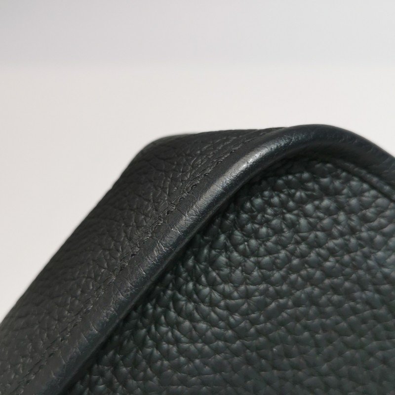 Hermes Evelyne 16鏤空肩背包Clemence(TC)牛皮金扣89黑色D刻-14