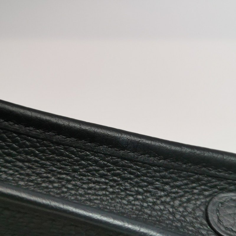 Hermes Evelyne 16鏤空肩背包Clemence(TC)牛皮金扣89黑色D刻-18