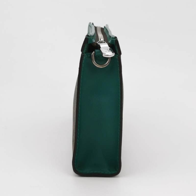 Louis Vuitton (LV) Gaston Wearable Wallet牛皮拼 色老花子母包斜背包單肩包晶片款-3