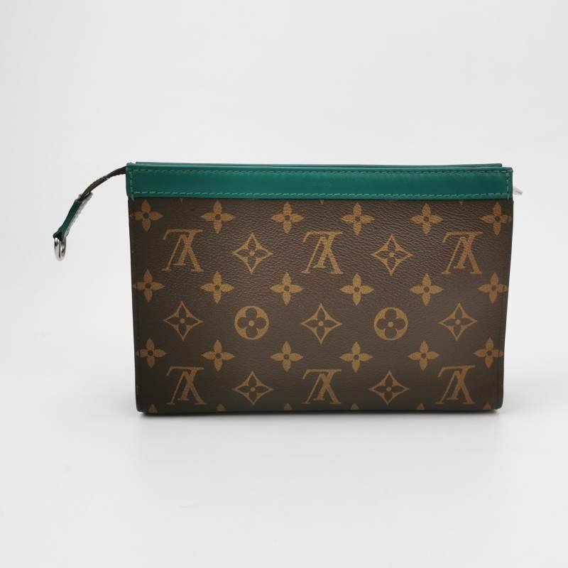 Louis Vuitton (LV) Gaston Wearable Wallet牛皮拼 色老花子母包斜背包單肩包晶片款-4