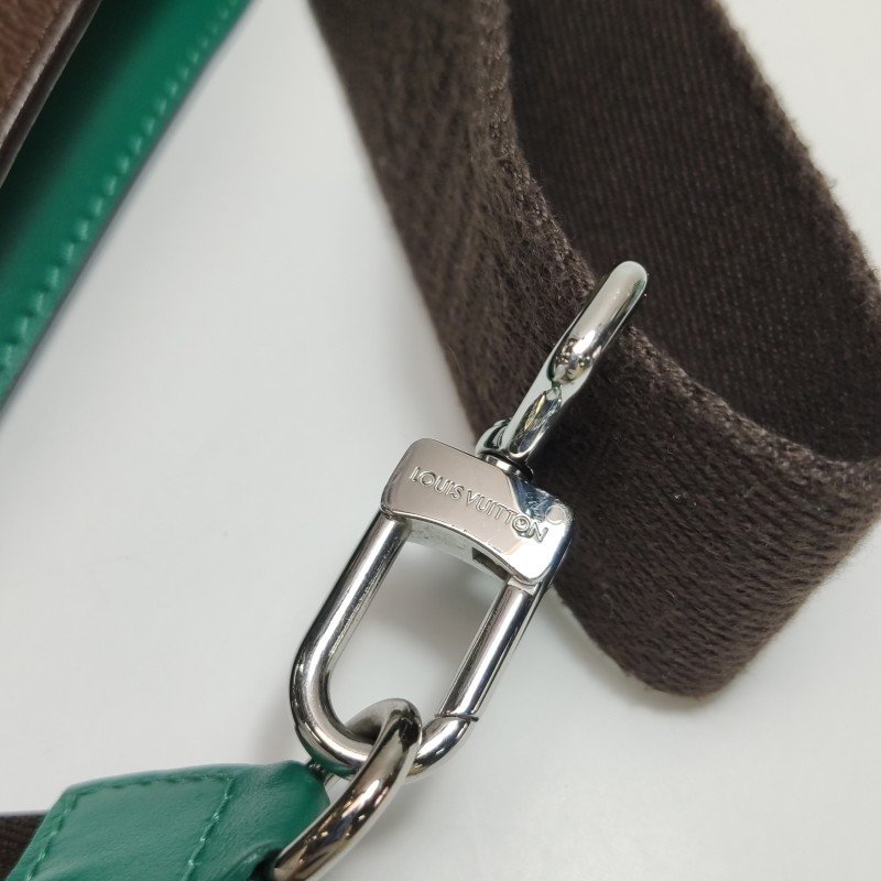 Louis Vuitton (LV) Gaston Wearable Wallet牛皮拼 色老花子母包斜背包單肩包晶片款-12