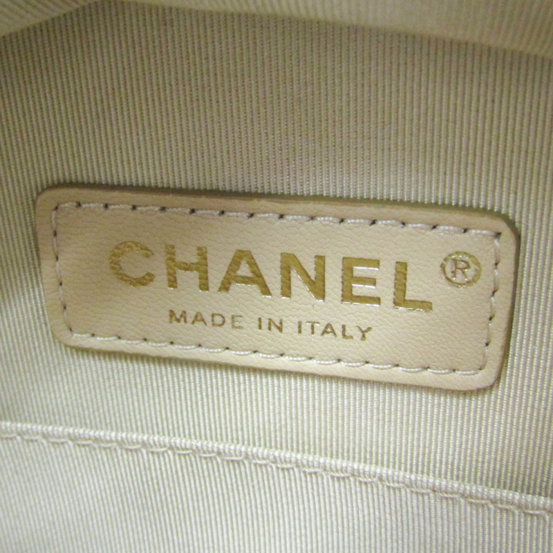 香奈兒 Matelasse 圓形地球女士真皮手提包/單肩包 淺粉紅色-13