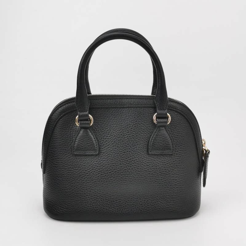 Gucci牛皮純色雙G吊飾斜背包單肩包-4