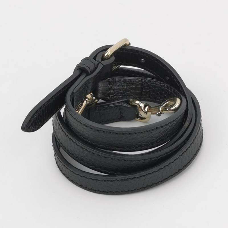 Gucci牛皮純色雙G吊飾斜背包單肩包-8