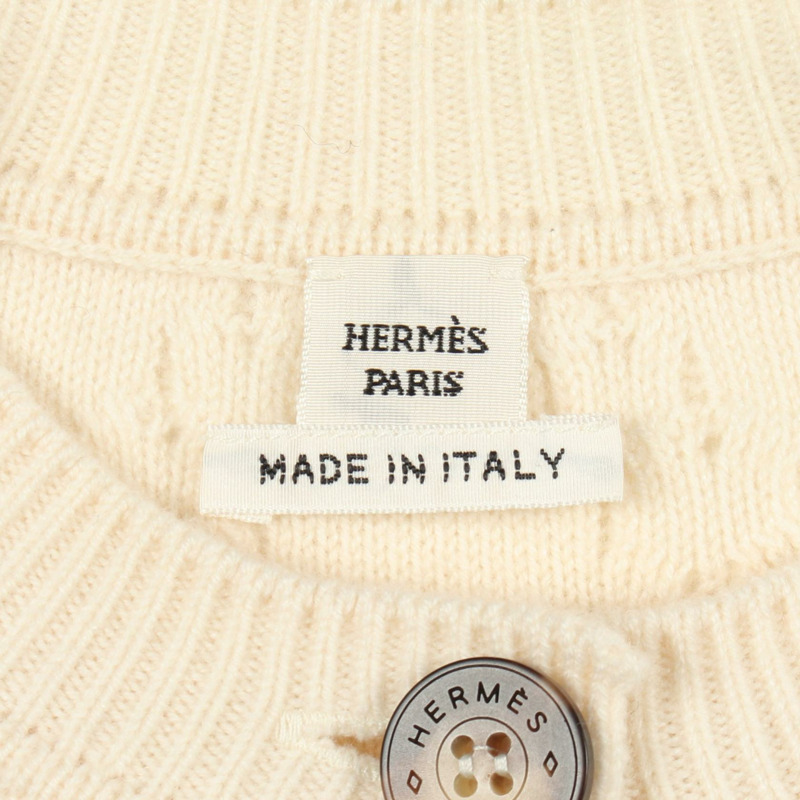 Emath LA PROMENADE DU MATIN 羊毛羊絨開襟衫 米色 #34 二手女款-2