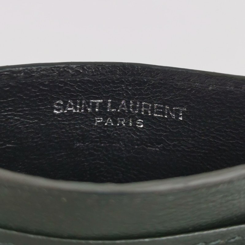 Saint Laurent LouLou羊皮純色YSL標誌絎縫卡包包-6