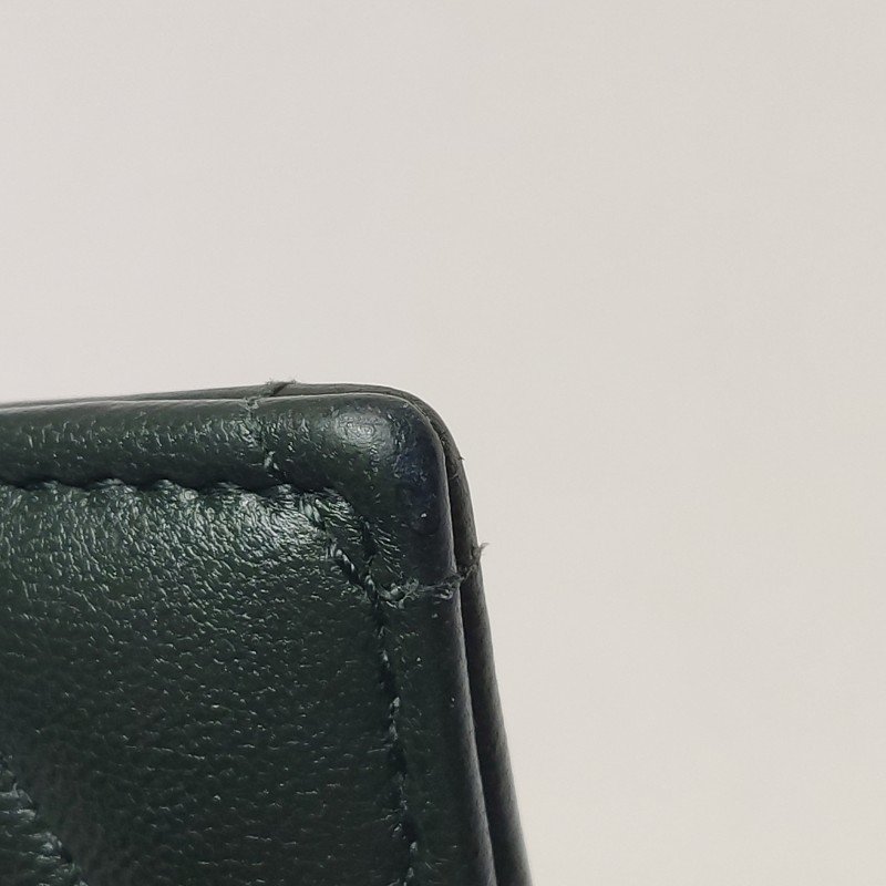 Saint Laurent LouLou羊皮純色YSL標誌絎縫卡包包-14