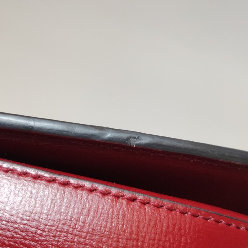 Gucci 1955小號牛皮GG老花馬銜扣單肩包-24