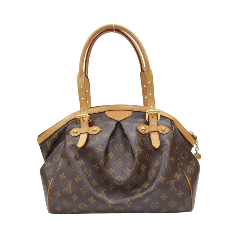 棕色 原花帆布 Tivoli GM 肩背包【LOUIS VUITTON LV 路易威登】 M40144-1