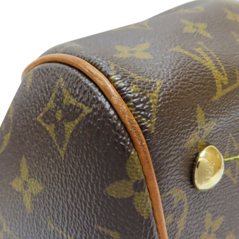 棕色 原花帆布 Tivoli GM 肩背包【LOUIS VUITTON LV 路易威登】 M40144-13
