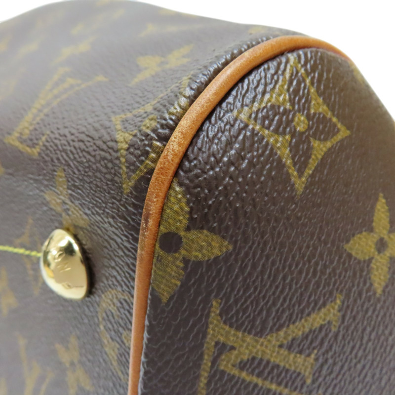 棕色 原花帆布 Tivoli GM 肩背包【LOUIS VUITTON LV 路易威登】 M40144-14