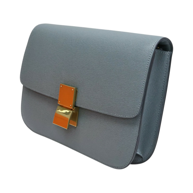 藍色牛皮 Classic Box 肩背包【CELINE 賽琳】-3