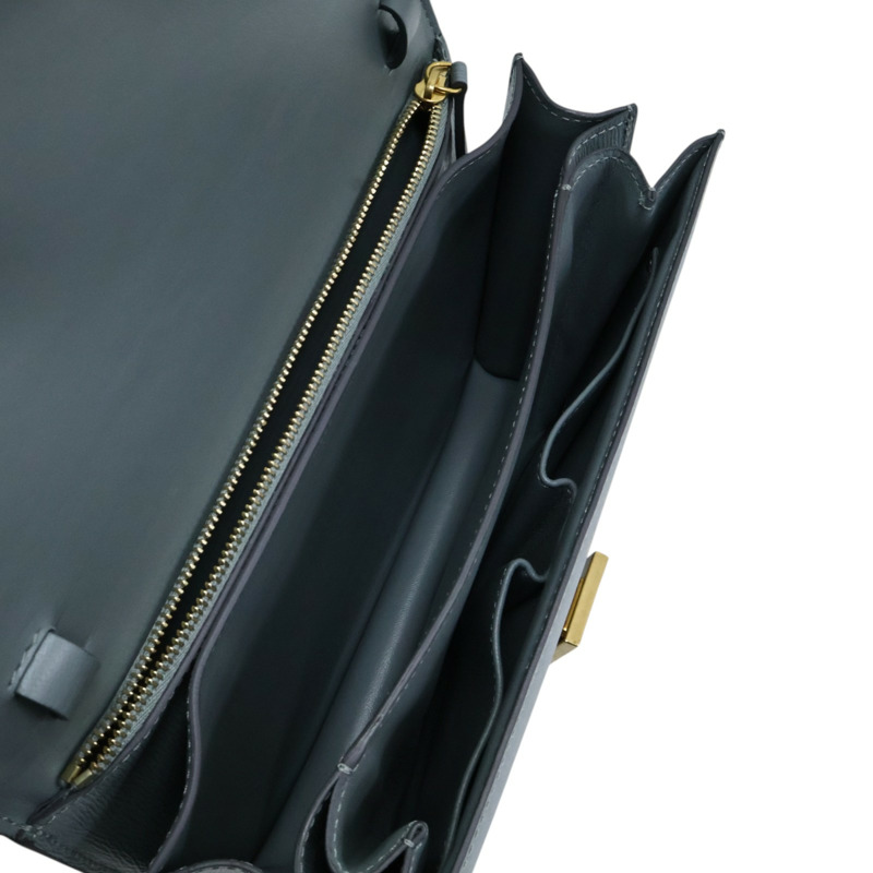 藍色牛皮 Classic Box 肩背包【CELINE 賽琳】-4