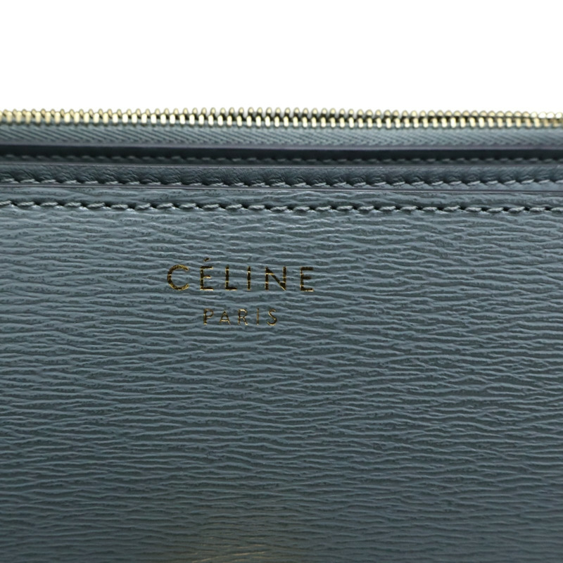 藍色牛皮 Classic Box 肩背包【CELINE 賽琳】-6