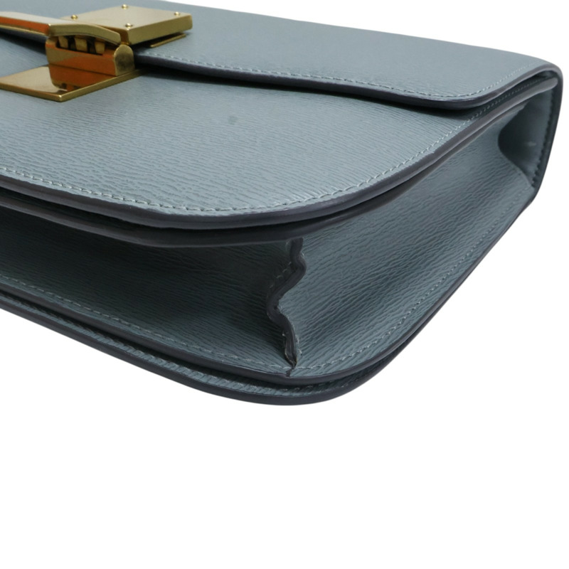 藍色牛皮 Classic Box 肩背包【CELINE 賽琳】-9