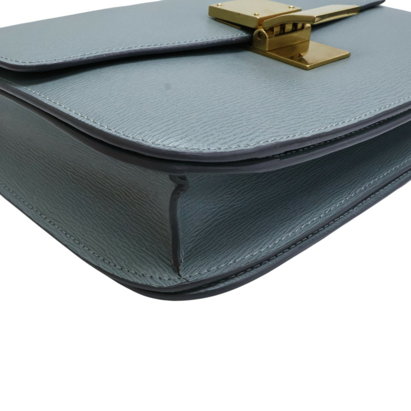 藍色牛皮 Classic Box 肩背包【CELINE 賽琳】-10