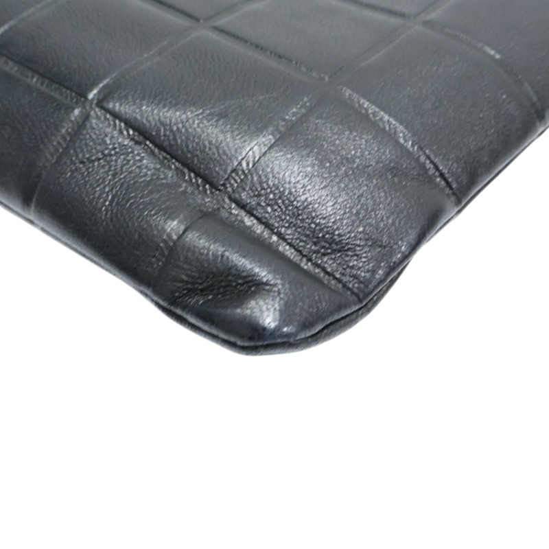 黑色羊皮 Chocolate Bar 手拿包【CHANEL 香奈兒】-10